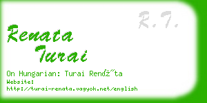 renata turai business card